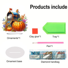 Load image into Gallery viewer, Special Shape Autumn Pumpkin Mailbox Diamond Painting Desktop Ornaments Kit
