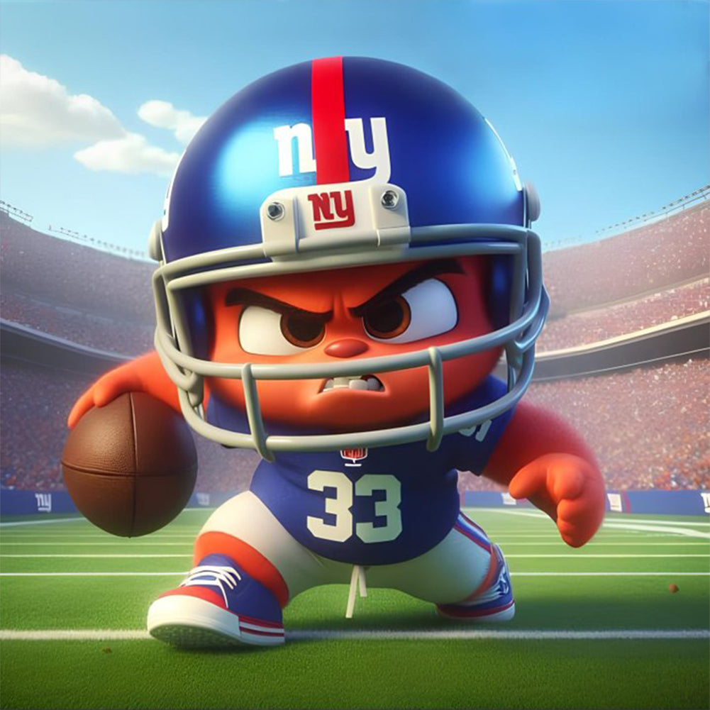 Diamond Painting - Full Round - New York Giants football (30*30CM)