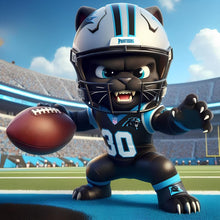 Load image into Gallery viewer, Diamond Painting - Full Round - Carolina Panthers football (30*30CM)
