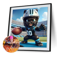 Load image into Gallery viewer, Diamond Painting - Full Round - Carolina Panthers football (30*30CM)
