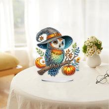 Load image into Gallery viewer, Special Shape Pumpkin Owl 5D DIY Diamond Painting Art Tabletop Decorations

