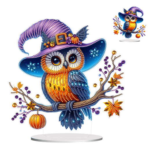 Special Shape Pumpkin Owl 5D DIY Diamond Painting Art Tabletop Decorations
