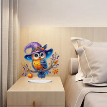Load image into Gallery viewer, Special Shape Pumpkin Owl 5D DIY Diamond Painting Art Tabletop Decorations

