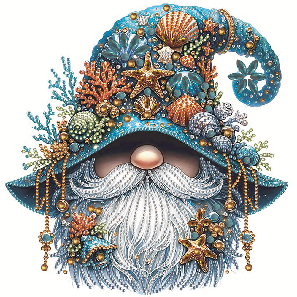 Diamond Painting - Partial Special Shaped - Starfish gnome (30*30CM)