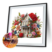 Load image into Gallery viewer, Diamond Painting - Partial Special Shaped - Flower house (30*30CM)
