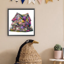 Load image into Gallery viewer, Diamond Painting - Partial Special Shaped - Flower house (30*30CM)
