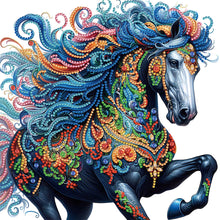 Load image into Gallery viewer, Diamond Painting - Partial Special Shaped - Colorful mandala horse (30*30CM)
