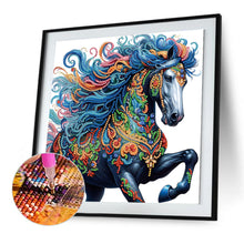 Load image into Gallery viewer, Diamond Painting - Partial Special Shaped - Colorful mandala horse (30*30CM)
