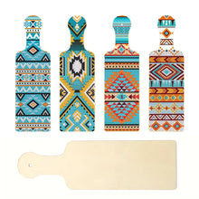 Load image into Gallery viewer, 4Pcs Geometric Pattern Diamond Decorative Serving Tray for Desk Coffee Table
