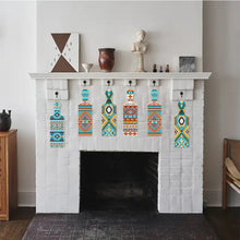 Load image into Gallery viewer, 4Pcs Geometric Pattern Diamond Decorative Serving Tray for Desk Coffee Table
