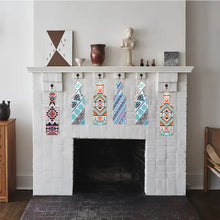 Load image into Gallery viewer, 4Pcs Geometric Pattern Diamond Decorative Serving Tray for Desk Coffee Table
