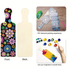 Load image into Gallery viewer, 4Pcs Flower Diamond Painting Decorative Serving Tray for Desk Coffee Table
