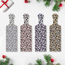 Load image into Gallery viewer, 4Pcs Leopard Print Diamond Decorative Serving Tray for Desk Coffee Table
