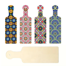 Load image into Gallery viewer, 4Pcs Flower Diamond Painting Decorative Serving Tray for Desk Coffee Table
