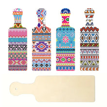 Load image into Gallery viewer, 4Pcs Geometric Pattern Diamond Decorative Serving Tray for Desk Coffee Table
