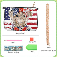 Load image into Gallery viewer, Special Shape Elephant 5D DIY Diamond Art Handbag Handmade Arts Craft Makeup Bag
