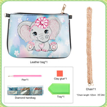 Load image into Gallery viewer, Special Shape Elephant 5D DIY Diamond Art Handbag Handmade Arts Craft Makeup Bag
