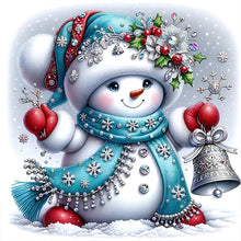 Load image into Gallery viewer, Diamond Painting - Full Round - Christmas snowman (30*30CM)
