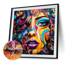 Load image into Gallery viewer, Diamond Painting - Full Round - Abstract color face (40*40CM)
