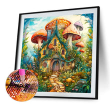 Load image into Gallery viewer, Diamond Painting - Full Round - Mushroom house (40*40CM)
