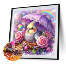 Load image into Gallery viewer, Diamond Painting - Full Round - Rainbow rose bubble parrot (40*40CM)
