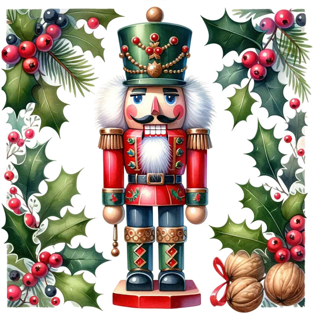 Diamond Painting - Full Round - Nutcracker Christmas (30*30CM)