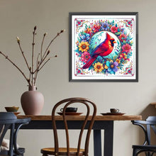 Load image into Gallery viewer, Diamond Painting - Full Round - Christmas wreath cardinals (40*40CM)
