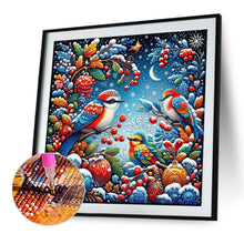Load image into Gallery viewer, Diamond Painting - Full Round - Christmas birds (40*40CM)
