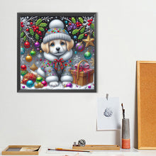 Load image into Gallery viewer, Diamond Painting - Full Round - Christmas dog (40*40CM)

