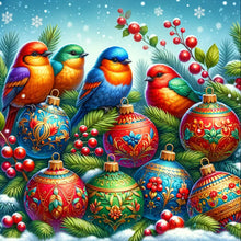 Load image into Gallery viewer, Diamond Painting - Full Round - Christmas birds (40*40CM)
