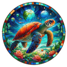 Load image into Gallery viewer, Diamond Painting - Full Round - Glass art turtle (30*30CM)
