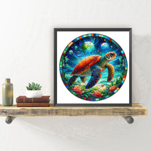 Load image into Gallery viewer, Diamond Painting - Full Round - Glass art turtle (30*30CM)
