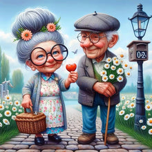 Load image into Gallery viewer, Diamond Painting - Full Square - Old couple (30*30CM)
