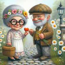 Load image into Gallery viewer, Diamond Painting - Full Square - Old couple (30*30CM)
