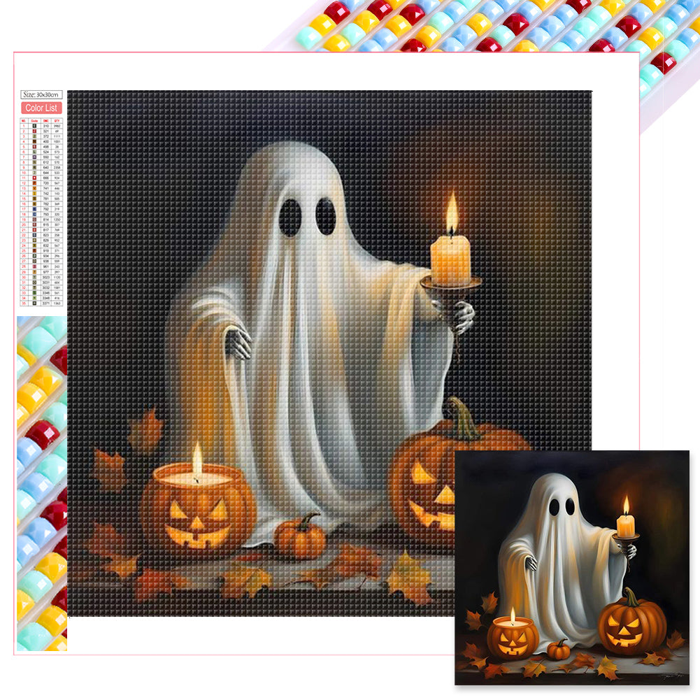 Diamond Painting - Full Square - Cute ghost (30*30CM)