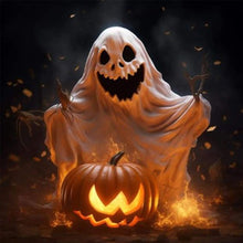 Load image into Gallery viewer, Diamond Painting - Full Square - Cute ghost (30*30CM)
