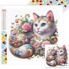 Load image into Gallery viewer, Diamond Painting - Full Square - White cat (30*30CM)
