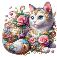 Load image into Gallery viewer, Diamond Painting - Full Square - White cat (30*30CM)
