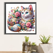 Load image into Gallery viewer, Diamond Painting - Full Square - White cat (30*30CM)
