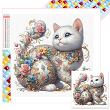 Load image into Gallery viewer, Diamond Painting - Full Square - White cat (30*30CM)
