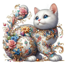 Load image into Gallery viewer, Diamond Painting - Full Square - White cat (30*30CM)
