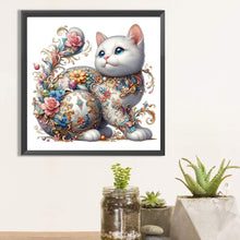 Load image into Gallery viewer, Diamond Painting - Full Square - White cat (30*30CM)
