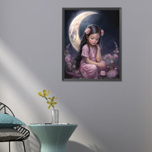 Load image into Gallery viewer, Diamond Painting - Full Round - Fantasy moon girl (40*50CM)
