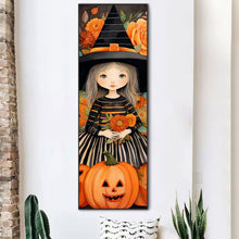 Load image into Gallery viewer, Diamond Painting - Full Round - Halloween witch skeleton (30*90CM)
