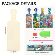 Load image into Gallery viewer, 4Pcs Flowers Decorative Diamond Painting Serving Tray for Countertop Decor
