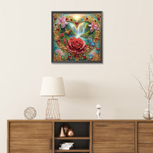 Load image into Gallery viewer, Diamond Painting - Partial Special Shaped - Flowers and butterflies (30*30CM)
