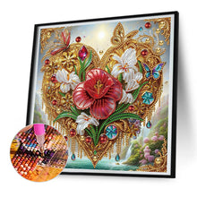 Load image into Gallery viewer, Diamond Painting - Partial Special Shaped - Love flowers (30*30CM)
