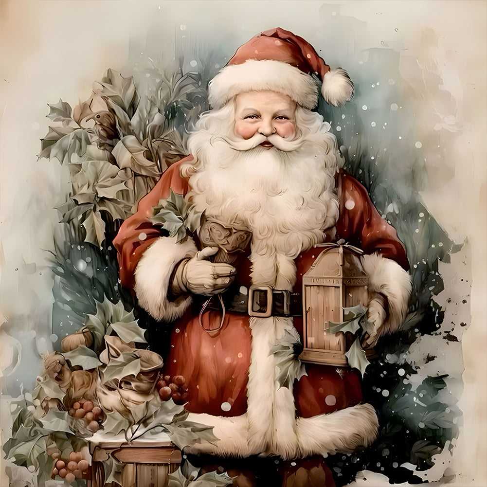 Diamond Painting - Full Round - Santa Claus (30*30CM)