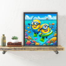 Load image into Gallery viewer, Diamond Painting - Full Round - Scuba Minions (30*30CM)
