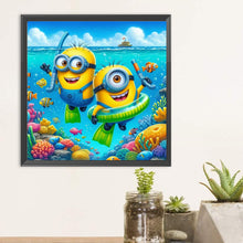 Load image into Gallery viewer, Diamond Painting - Full Round - Scuba Minions (30*30CM)
